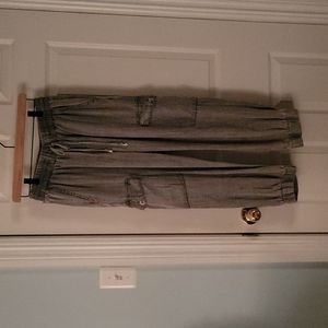 Women's Cargo Jogger by Dress Forum, Size Large, Light Grey